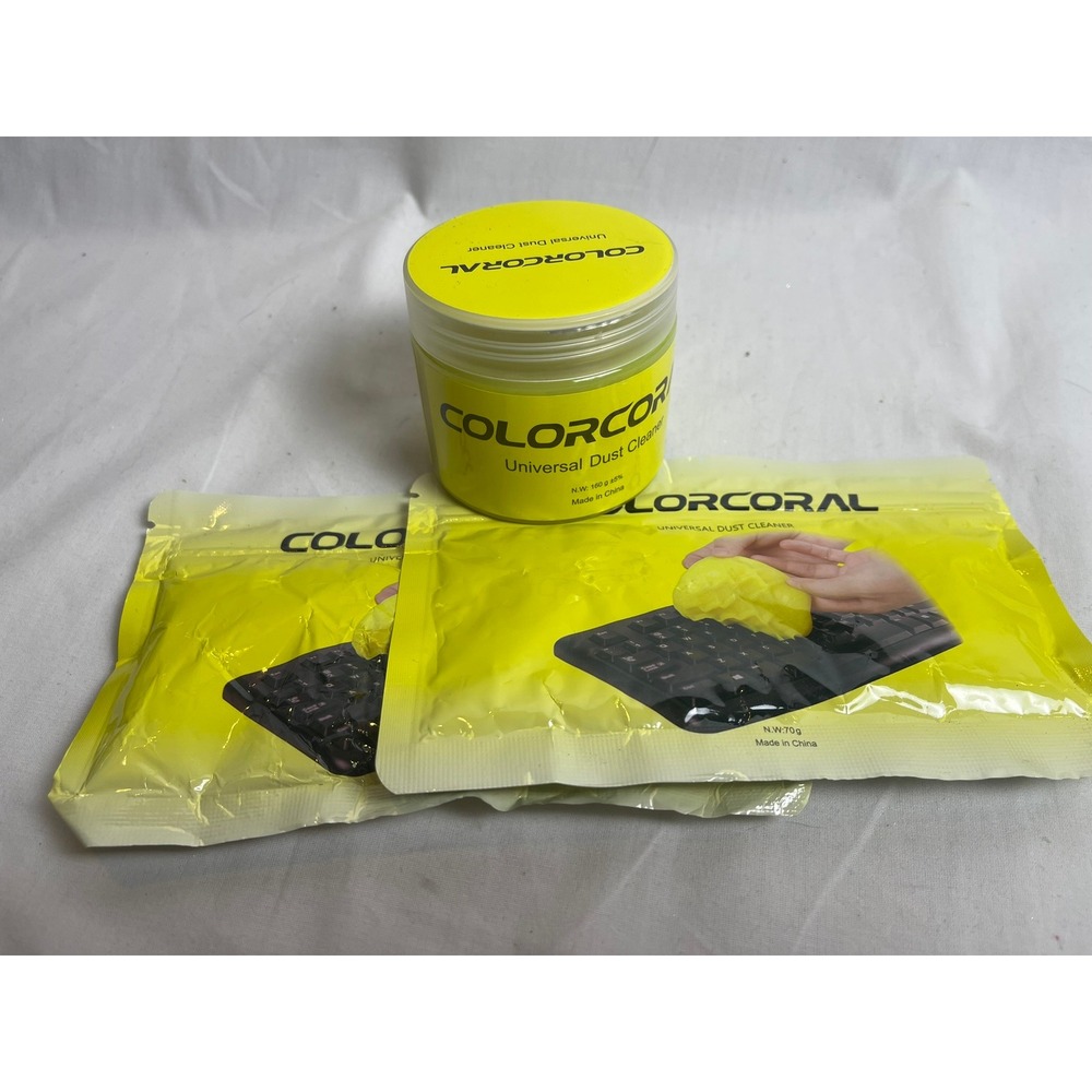 ColorCoral Universal Dust Cleaner Gel Keyboard Car Detailing Putty 300g Set
